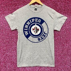 NHL Winnipeg Jets Logo Graphic Design T-Shirt Small